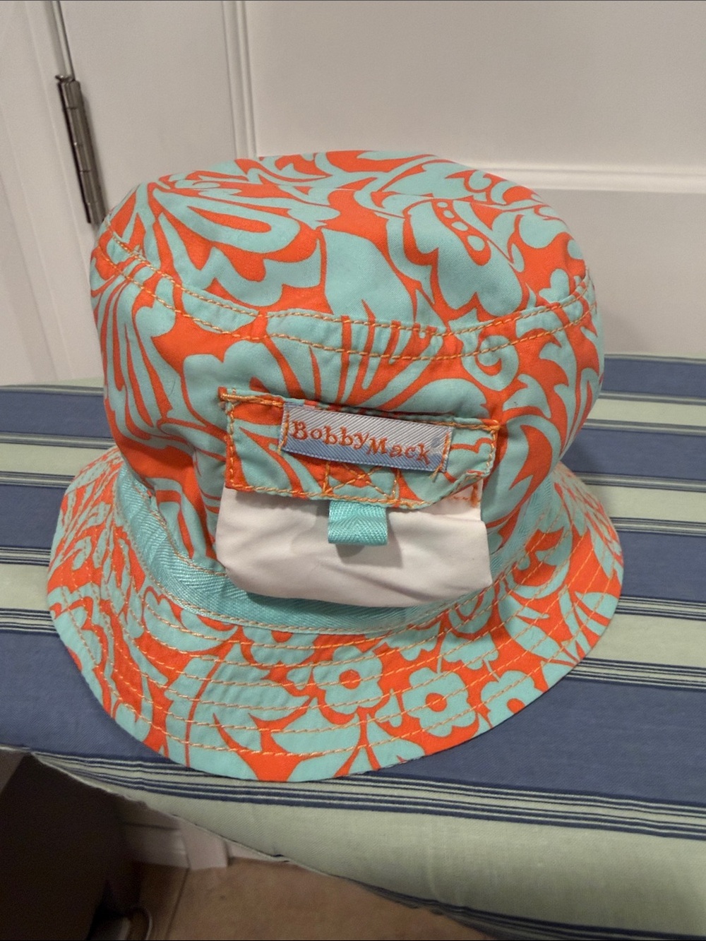 Bobby Mack Kids' Turquoise & Orange Bucket Hat